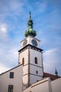 TÃâ¢ebÃÂ­ÃÂ - The Town Tower Royalty Free Stock Photo